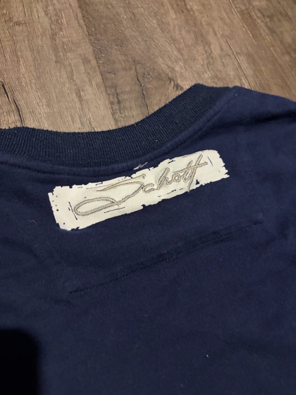 Schott nyc navy blue longsleeve (TAGGED XXL) - Picture 7 of 7